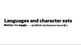 Character encoding