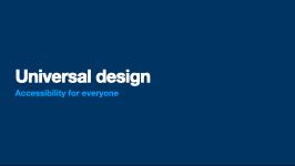 Universal design