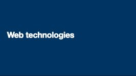 web technologies intro