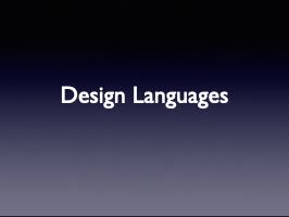 Design Languages