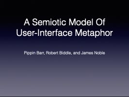 Interface and metaphors